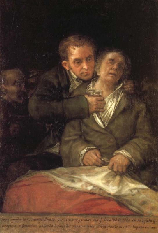Francisco Goya Self-Portrait with Dr Arrieta Germany oil painting art